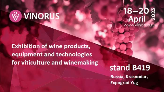 Technofilter at the 27th Vinorus 2023 Exhibition of Wines and Alcoholic Beverages in Krasnodar.