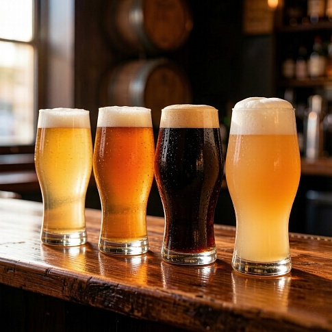 Trap filtration and clarification of beer